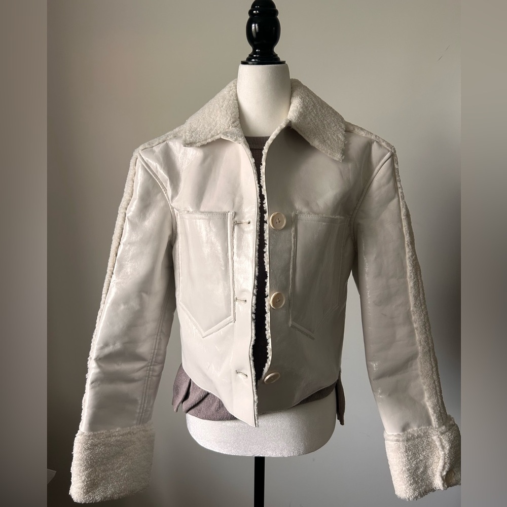 Mistress Rocks Cream Cropped Jacket